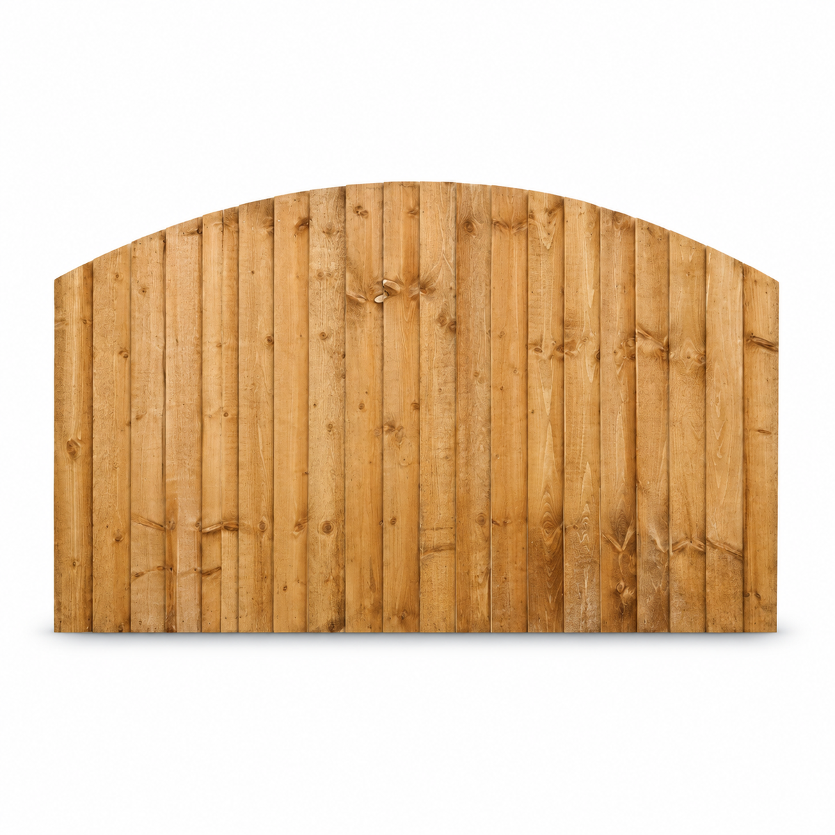 Domed Feather Edge Panel 6ft x 3ft +dome – front on white