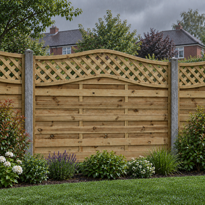 European Panel Model 33 6ft x 4ft 1828x1200 – rain garden view