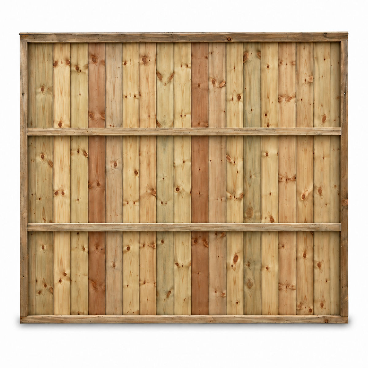 Feather Edge Panel Fully Framed 6ft x 5ft – back on white