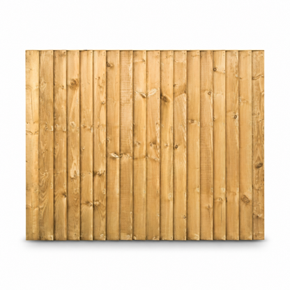 Feather Edge Panel 6ft x 5ft – front on white
