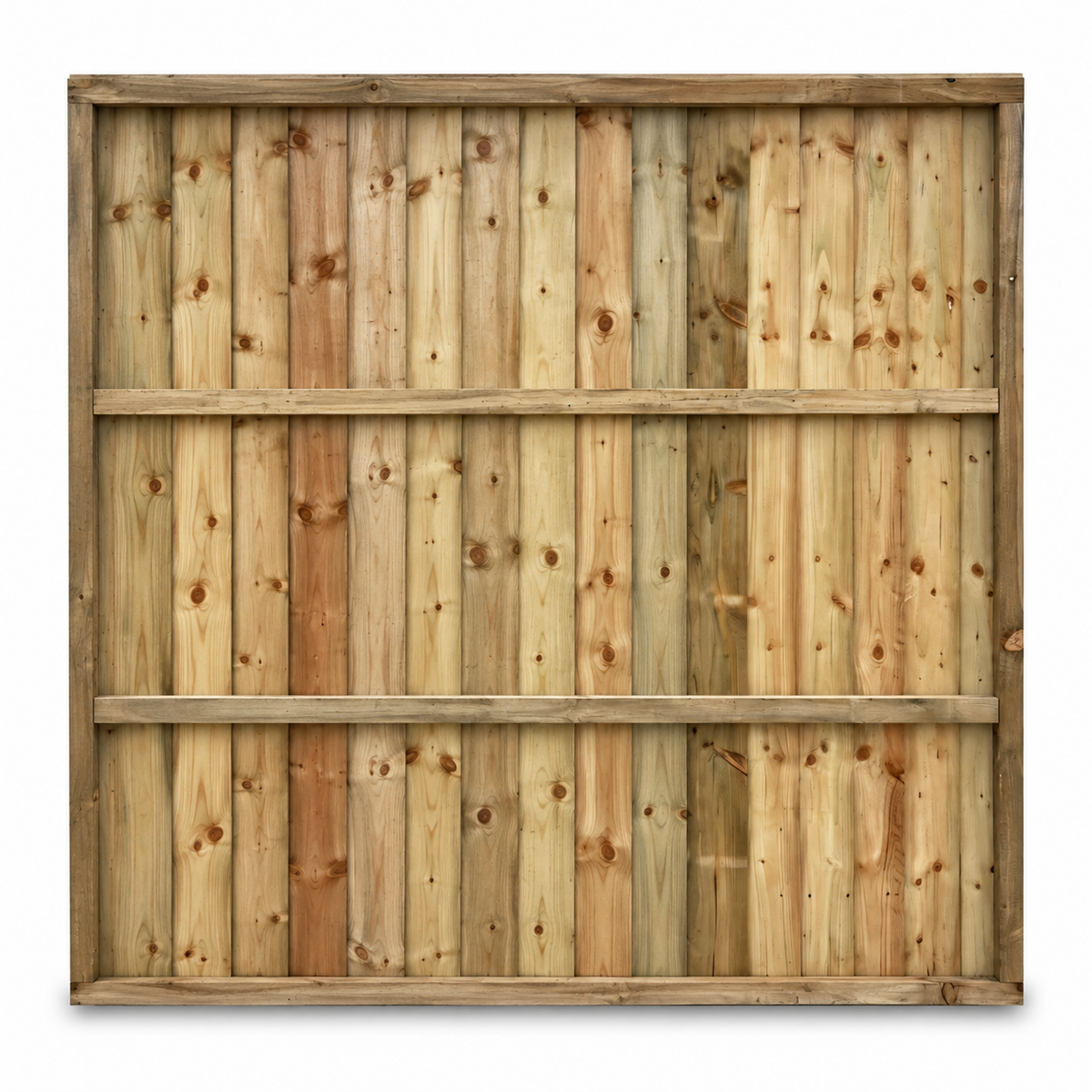 Feather Edge Panel Fully Framed 6ft x 6ft – back on white