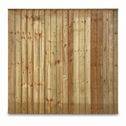 Feather Edge Panel Fully Framed 6ft x 6ft – front on white