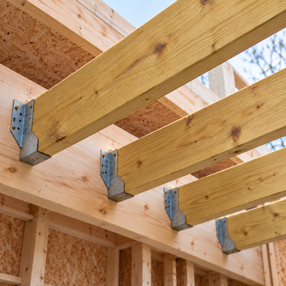 C16 6x2 joists on joist hangers