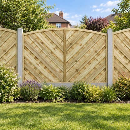 European Panel Model 14 6ft x 4ft 1828 x 1200 – day garden view