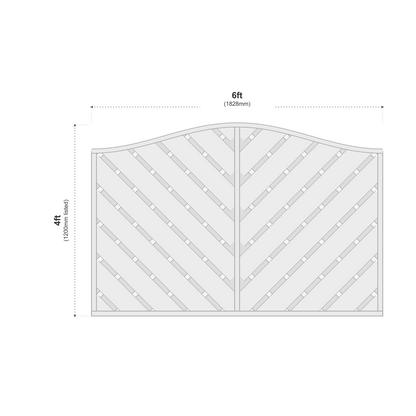 European Panel Model 38 6ft x 4ft 1828 x 1200 dimensions diagram