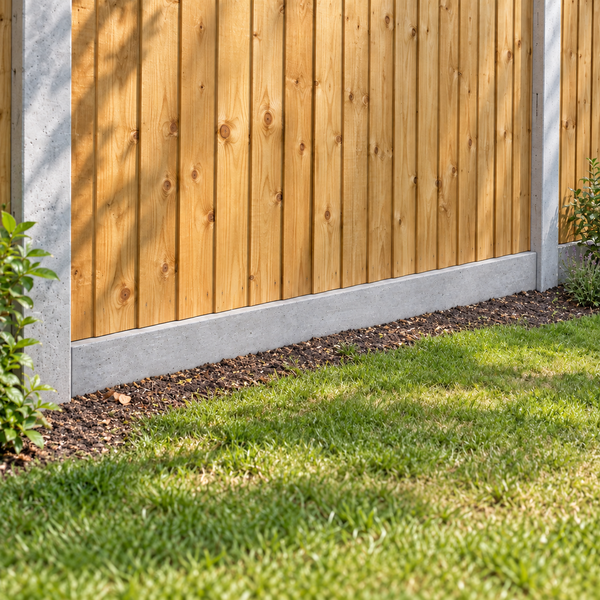 Gravel Board 6ft - Plain in a garden, day light