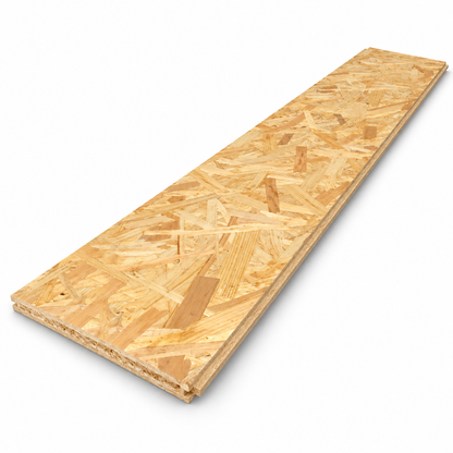 OSB3 Tongue & Groove 18mm 8ft x 2ft on a white background